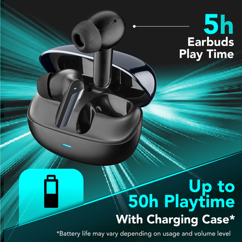 Cellularline NUMB BLUETOOTH EARBUDS WITH HYBRID ANC, BLACK – image 5