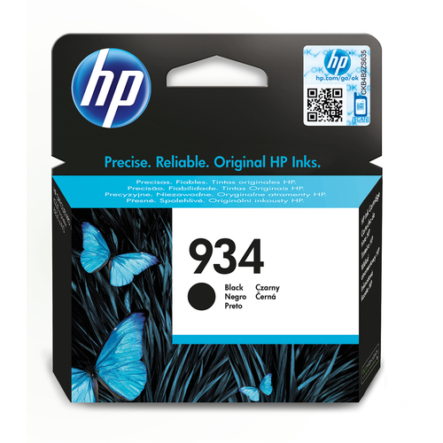 HP 934 Black Standard Capacity Ink Cartridge 9ml for HP OfficeJet Pro 6230/6830 - C2P19AE