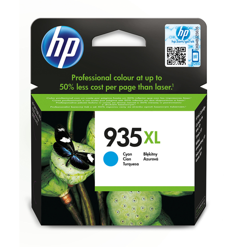 HP 935XL Cyan High Yield Ink Cartridge 10ml for HP OfficeJet Pro 6230/6830 - C2P24AE