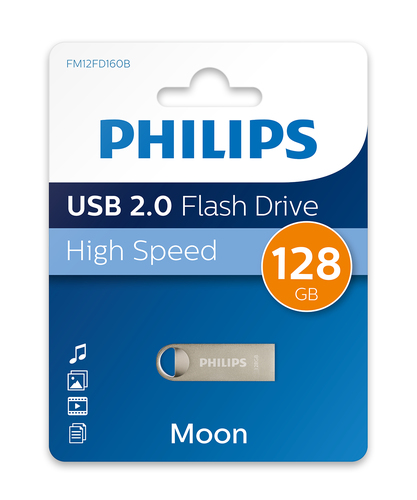 Philips Moon edition USB flash drive 128 GB USB Type-A 2.0 Zilver, afbeelding 2