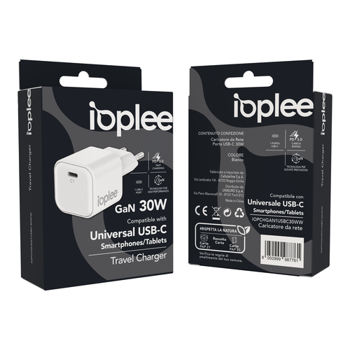 IOPLEE IOPCHGAN1USBC30WW mobile device charger Laptop, Smartphone, Tablet White AC Fast charging Indoor – image 3