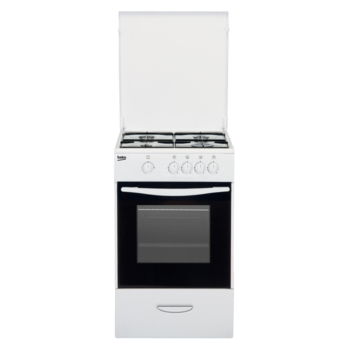 Beko CG 41010 DNG plīts & cepeškrāsns Brīvi stāvoša plīts Dabasgāze Melns, Balts