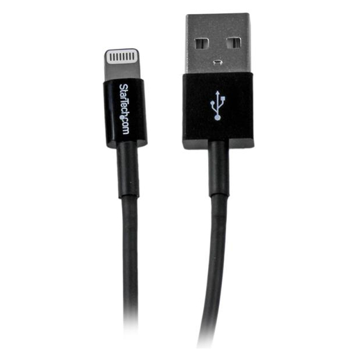 CABLE 1M LIGHTNING APPLE IPOD IPAD IPHONE 5 A USB 2.0 NEGRO UPC 0065030857499 - USBLT1MBS