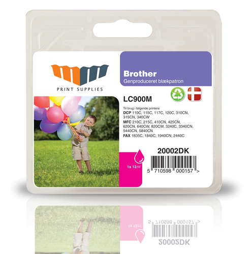 MM Magenta Inkjet Cartridge - Replaces Brother LC900M