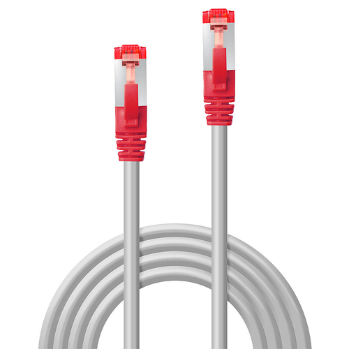 Lindy Patchkabel Cat6 CrossOver S/FTP grijs/rood 15m, afbeelding 3