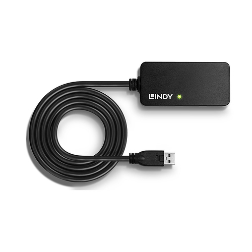 LINDY 10m USB 3.0 Active Extension Pro 4 Port Hub, afbeelding 3
