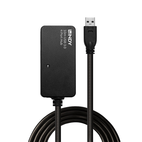 LINDY 10m USB 3.0 Active Extension Pro 4 Port Hub, afbeelding 2