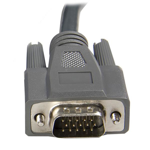 StarTech.com 3 m ultradünnes USB VGA 2-in-1-KVM-Kabel - Schwarz