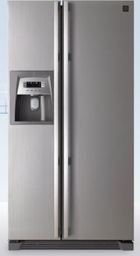Daewoo FRN-U20DLC side-by-side refrigerator Freestanding Grey