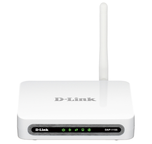 D-Link DAP-1155/A juhtmevaba ruuter Kiire Ethernet Valge