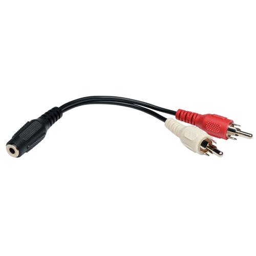 DIVISOR Y DE CABLES 35MM MINI  AUDIO ESTEREO A 2 RCA M 1524CM - P316-06N