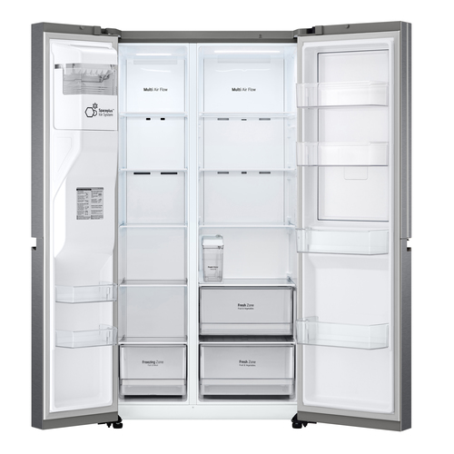 LG GSJV51DSXF side-by-side refrigerator Freestanding – image 4