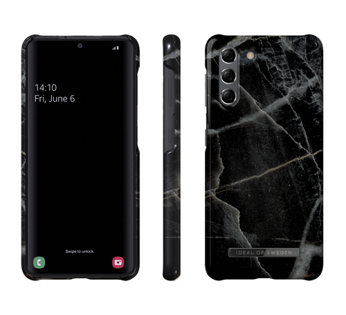 iDeal of Sweden Printed Case Galaxy S21 Black Thunder Marble – image 2