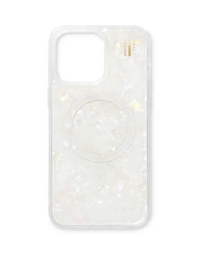 iDeal of Sweden Pearlised Case MagSafe iPhone 14 Pro Max White