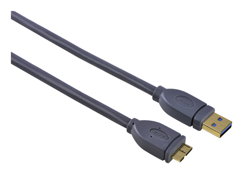 Hama 00125244 USB кабель USB 3.2 Gen 1 (3.1 Gen 1) 3 m USB A Micro-USB B 5,12 Gbit/s Серый