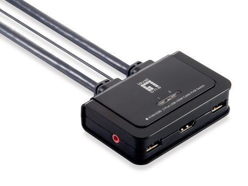LevelOne KVM-Switch 2 PC HDMI+USB