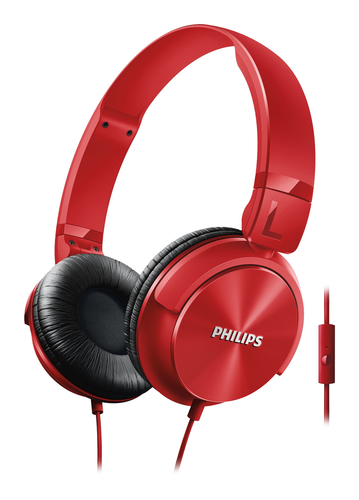Philips SHL3095RD/94 headphones/headset Wired Head-band Black, Red