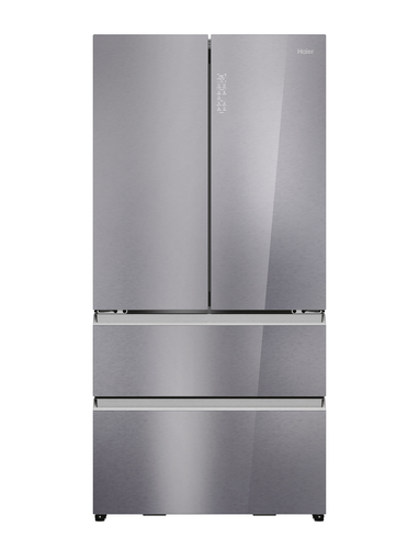 Haier Series 7 HFR79F19EFGK Fridge Freezer - Sapphire Glass, Silver/Grey - image 1