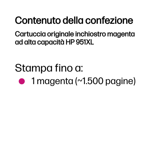 HP 951XL – Cartuccia magenta originale
