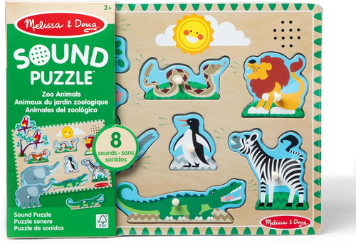Melissa & Doug MPZ WPZ Zoo Animals Sound Pzl GML Пазл с фигурками 8 шт Животные
