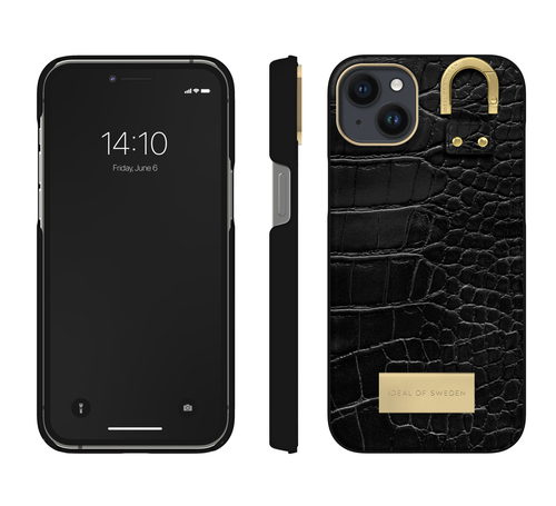 iDeal of Sweden Atelier Case iPhone 14PL Black Croco – image 2