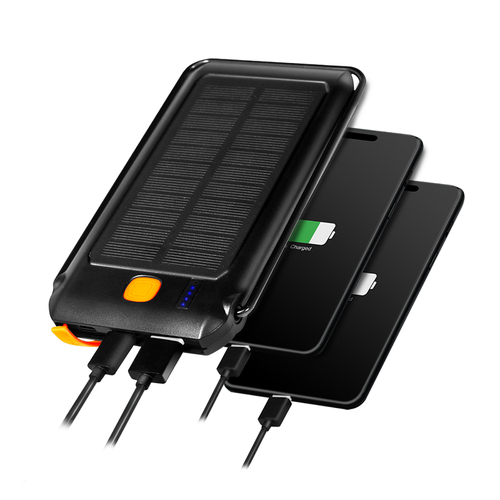 Logilink Solar Powerbank 10000 mAh 2x USB-A QC & 1x USB-C PD, afbeelding 7