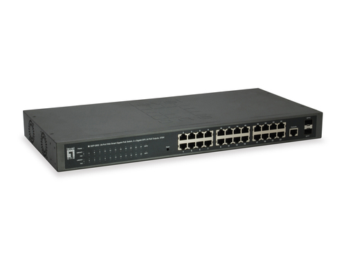 LevelOne GEP-2652 network switch Managed L2 Gigabit Ethernet (10/100/1000) Power over Ethernet (PoE) Grey – image 1