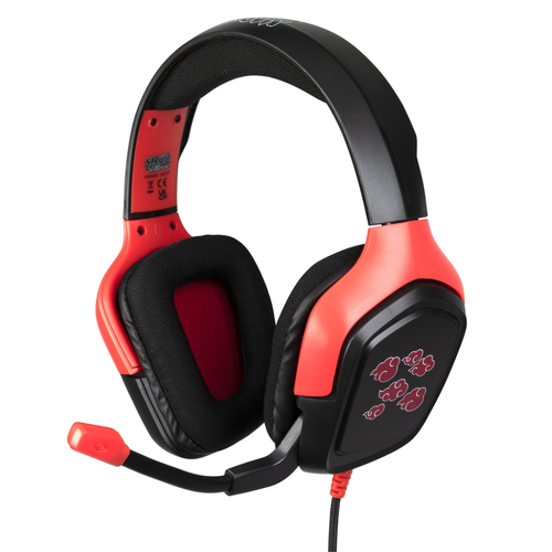 Konix Naruto KX AKATSUKI HEADSET Гарнитура Проводная Оголовье Игровой Черный, Красный
