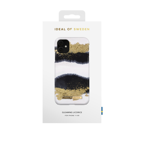 iDeal of Sweden Printed Case iPhone 11/XR Gleaming Licorice