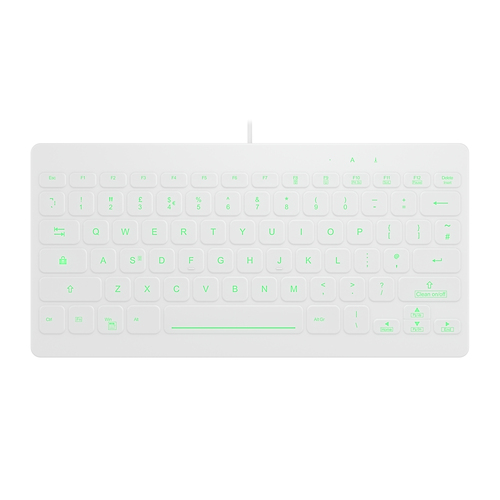 Contour Design Active Key AK-CB4112F-US-W/UK клавиатура Медицина USB QWERTY Британский английский Белый