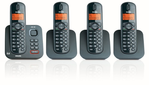 Philips CD1554B/37 telephone Caller ID Black
