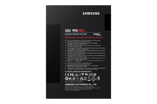 Samsung 990 Pro 4TB SSD PCIe 4.0 NVMe M.2 Solid State Drive - Read 7450MB/s Write 6900MB/s - MZ-V9P4T0BW - image 6