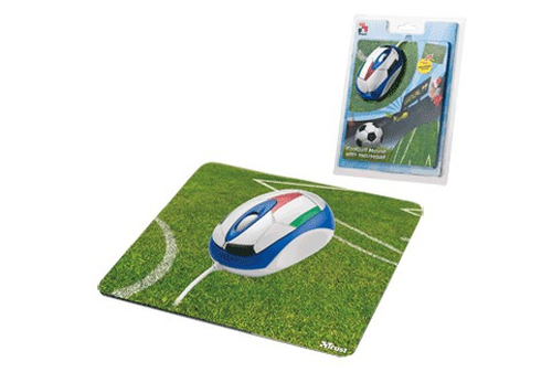 Trust Football Mouse with Mousepad - Italia