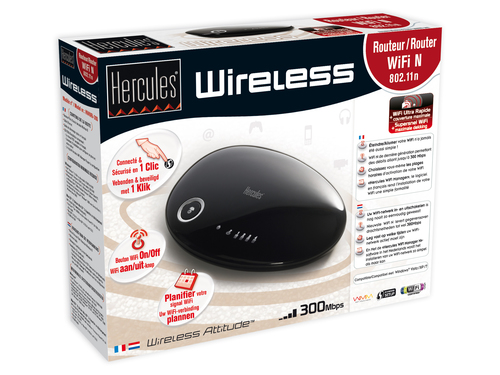 Hercules HWNRi-300 wireless router Fast Ethernet Black – image 2