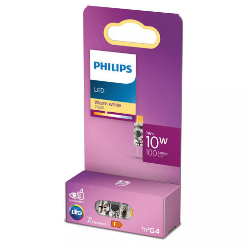 Philips 8720169300453 LED лампа Теплый белый 2700 K 1 W G4 F