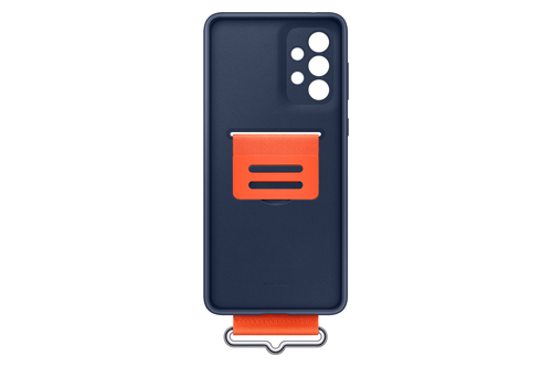 Samsung Galaxy A73 5G Silicone Cover with Strap Navy – image 6