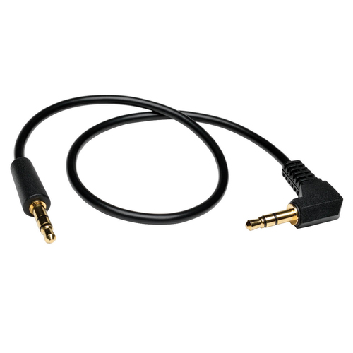 P312-003-RA CABLE AUDIO ESTEREO MINI 35MM  C/ CONECTOR EN ANGULO M/M 091M 