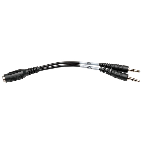 CABLE DIVISOR 35MM AUDIO PARA  DIADEMA 4 PINES H A 2X 3 PINES M - Código: P318-06N-FMM | Compra en Guadalajara