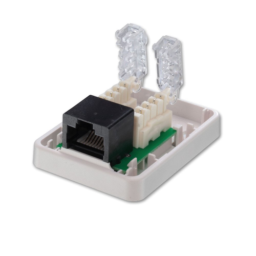 TOOLLESS SURFACE MOUNT BOX RJ45 TO EASY FIT CONNECTION
