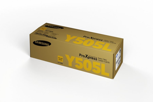 Original Samsung Clt-Y505L Yellow Toner Cartridge - image 2