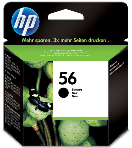 HP 56 Black Standard Capacity Ink Cartridge 19ml - C6656A