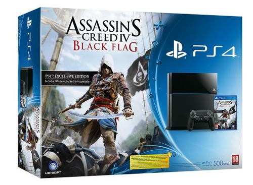 Sony PlayStation 4 500 GB Wi-Fi Juoda