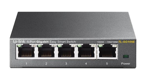 TP-LINK Switch TL-SG105E 5xGBit Managed Metallgehäuse