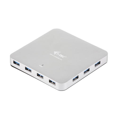 i-tec U3HUBMETAL10UK jaotur USB 3.2 Gen 1 (3.1 Gen 1) Type-A 5000 Mbit/s Hõbe