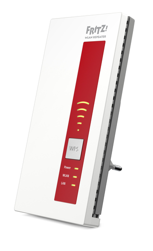 AVM FRITZ!WLAN Repeater 1750E, DE Punane, Valge