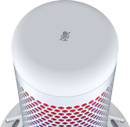 HyperX QuadCast S - USB Microphone (White-Grey) - RGB Lighting – image 6