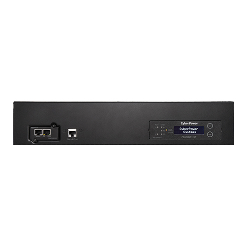 PDU ATS Fuente Redundante Auto-transferible Medible Para Distribución de Energía 2 Entradas 120 Vca NEMA L5-30P Con 16 Salidas NEMA 5-20R y 1 NEMA L5-30R Horizontal 19in 1UR PDU30MT17AT - Cyberpower