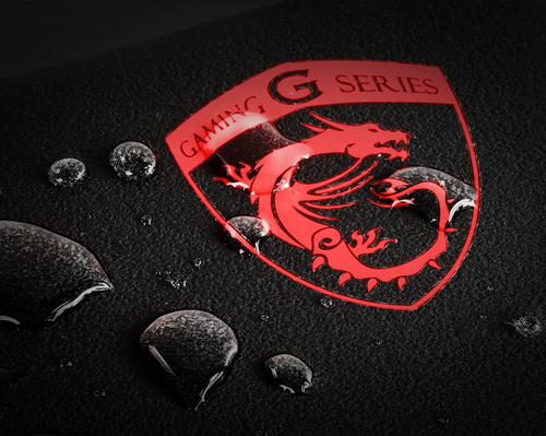 MSI Sistorm Žaidimo pelės padėkliukas Juoda, Raudona