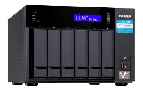QNAP TVS-672N NAS Tower Intel® Core™ i3 i3-8100T – image 4