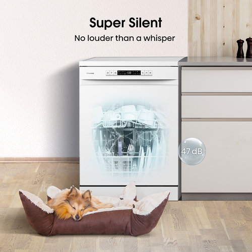 Hisense HS622E90WUK Full-size Dishwasher - White - image 6